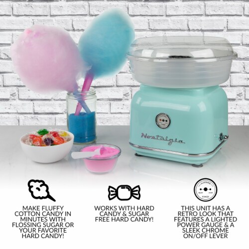 Nostalgia Classic Retro Cotton Candy Maker - Aqua Perspective: back