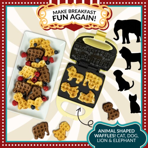 Nostalgia MyMini Animal Circus Waffle Maker Perspective: back