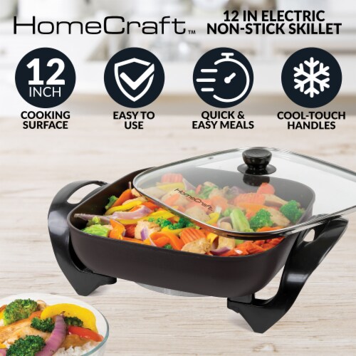 Homecraft Aluminum Non Stick 1 -Piece Skillet HCSK7BK