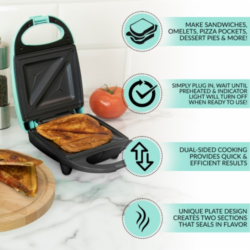 NOSTALGIA Grilled Cheese Maker Extra Large 2-Slot Toaster Sandwich