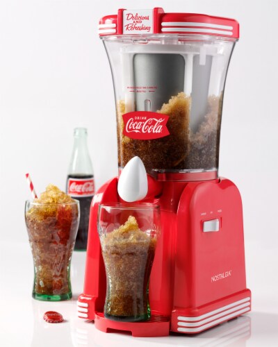 Nostalgia Coca-Cola Retro Slush Drink Maker Perspective: back