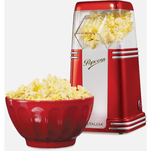 Nostalgia Electrics Retro Hot Air Popcorn Maker - Red Perspective: back