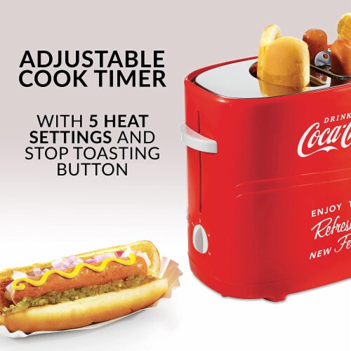 Nostalgia Coca-Cola Pop-Up Hot Dog Toaster Perspective: back