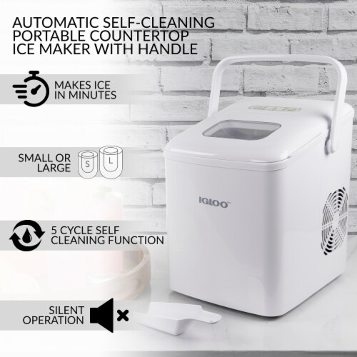 Igloo 26Pound Automatic SelfCleaning Portable Countertop Ice Maker