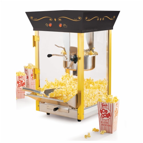 Nostalgia Vintage Commercial Popcorn Cart Perspective: back