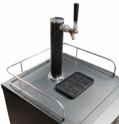 Nostalgia HomeCraft Kegorator - Black Stainless Steel Perspective: back