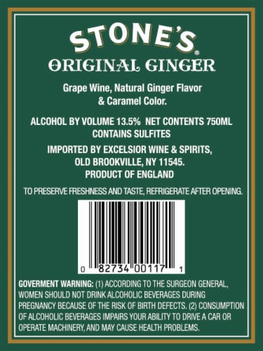 Stone's Original Ginger Wine, 750 mL - Kroger