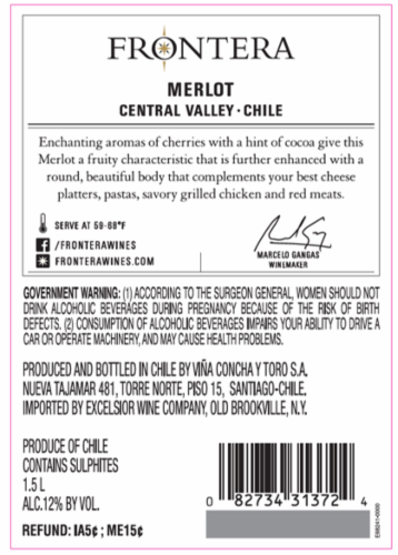 Frontera Merlot Red Wine