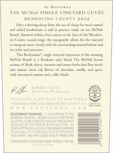 Bonterra The McNab Wine Perspective: back