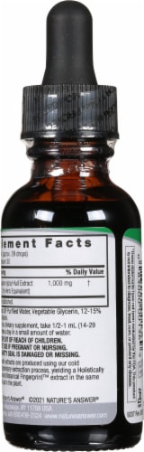 Nature's Answer® Black Walnut Extract 1000mg Perspective: back