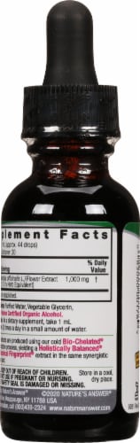 Nature's Answer Calendula Herbal Supplement 1000mg Perspective: back