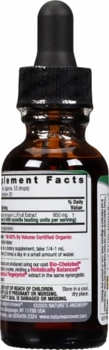 Nature's Answer® Cayenne Extract Herbal Supplement Perspective: back