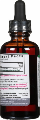 Nature's Answer® Cayenne Extract Herbal Supplement Perspective: back