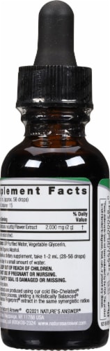 Nature's Answer® Low Alcohol Chamomile Extract Herbal Supplement 2000mg Perspective: back