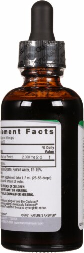 Nature's Answer® Low Alcohol Damiana Herbal Supplement 2000mg Perspective: back
