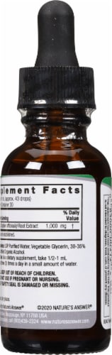 Nature's Answer® Ginger Root Extract 1000mg Perspective: back