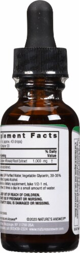 Nature's Answer® Ginger Root Extract 1000mg Perspective: back