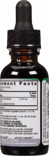 Nature's Answer® Low Alcohol American Ginseng Herbal Supplement 2000mg Perspective: back