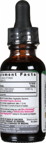 Nature's Answer® Hops Strobile Extract Herbal Supplement 2000mg Perspective: back