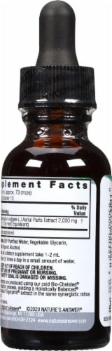 Nature's Answer® Horehound Extract Herbal Supplement 2000mg Perspective: back