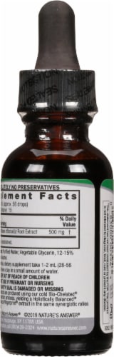Nature's Answer Marshmallow Herbal Supplement 2000mg Perspective: back