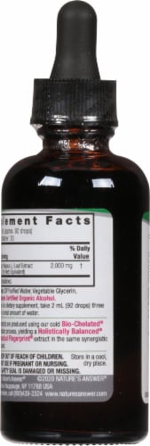 Nature's Answer Mullein Herbal Supplement 2000mg Perspective: back