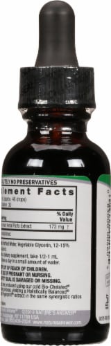 Nature's Answer Periwinkle Herbal Supplement 650mg Perspective: back