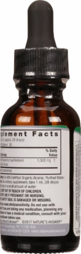 Nature's Answer St John's Wort Herbal Supplement 1000mg Perspective: back