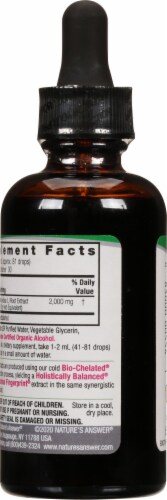 Nature's Answer Wild Yam Herbal Supplement 2000mg Perspective: back