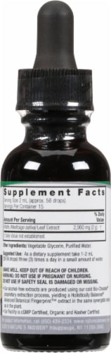 Nature's Answer Alfalfa Extract 2000 mg Perspective: back