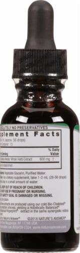 Nature's Answer Chickweed Herbal Supplement 2000mg Perspective: back