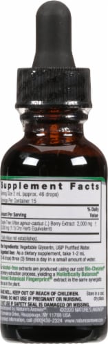 Nature's Answer Vitex Berry Herbal Supplement Perspective: back