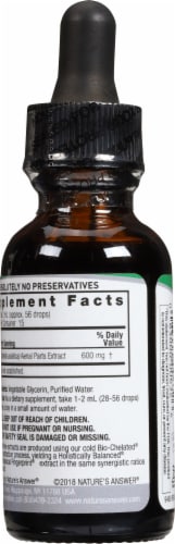 Nature's Answer Gotu Kola Herbal Supplement 2000mg Perspective: back