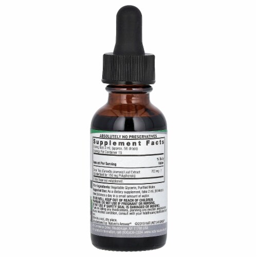 Nature's Answer Alcohol-Free 1800mg Gymnema Leaf 1oz Extract | Supports Blood Glucose Levels Perspective: back