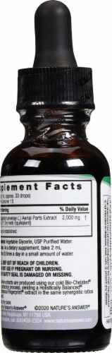 Nature's Answer Horsetail Herbal Supplement Perspective: back