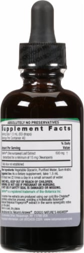 Nature's Answer Olive Leaf Herbal Supplement 1500mg Perspective: back