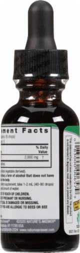 Nature's Answer Propolis Herbal Supplement 2000mg Perspective: back