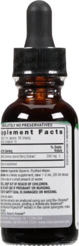 Nature's Answer Saw Palmetto Herbal Supplement 2000mg Perspective: back