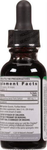 Nature's Answer Skullcap Herbal Supplement 2000mg Perspective: back