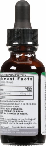 Nature's Answer Suma Herbal Supplement 2000mg Perspective: back