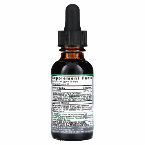 Nature's Answer Echinacea & Goldenseal Alcohol-Free - 1 fl oz (30 ml) Perspective: back