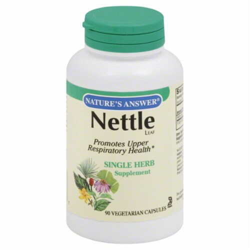 Nature's Answer Nettle Vegetarian Capsules Perspective: back