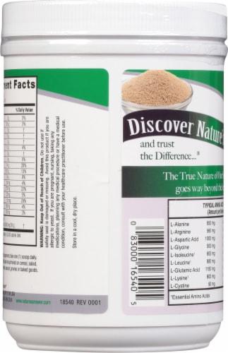 Nature's Answer Brewer's Yeast Dietary Supplement Perspective: back