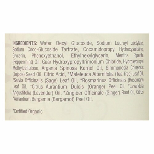 Nature's Answer Peppermint Essential Oil Body Wash - 1 Each - 16 OZ Perspective: back