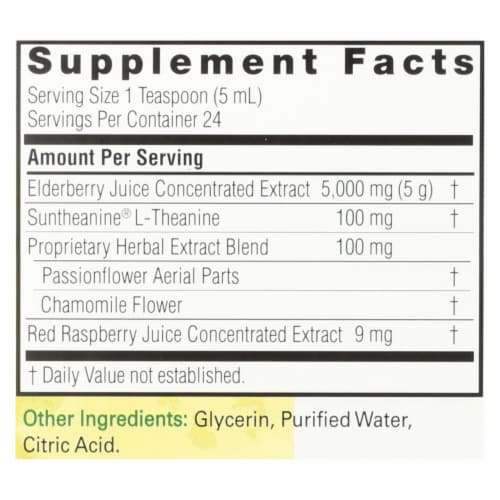 Nature's Answer Sambucus PM Nighttime Dietary Supplement Perspective: back