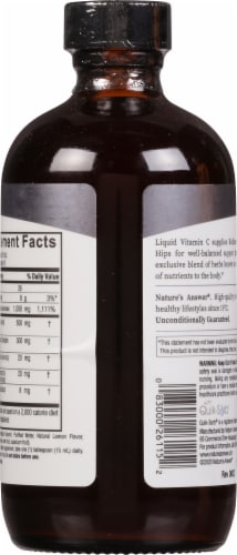Nature's Answer Liquid Vitamin C Perspective: back