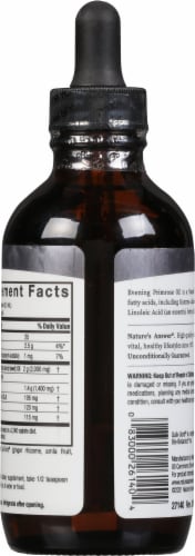 Nature's Answer Liquid Evening Primrose Oil Perspective: back