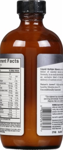 Nature's Answer Liq Multiple Minerals Perspective: back