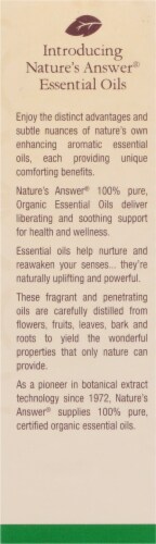 Nature's Answer Sweet Basil Essential Oil Perspective: back