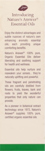 Nature's Answer® Cedarwood Essential Oil Perspective: back